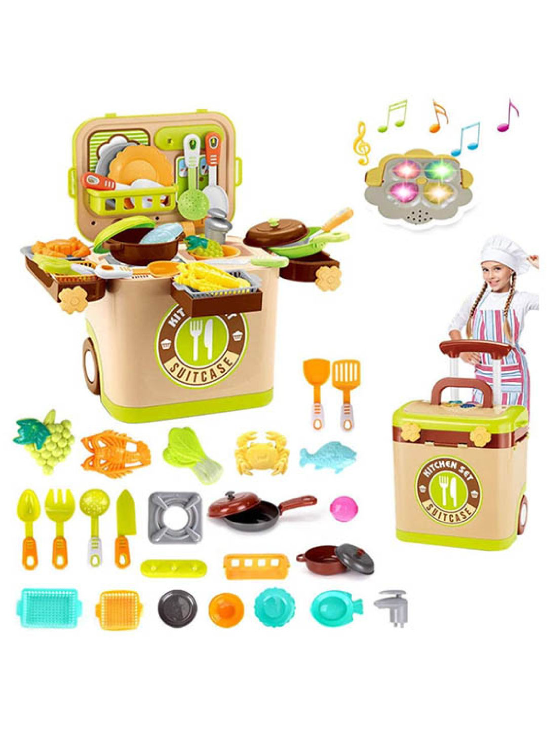 The Happy Fox Suitcase Kitchen Set edamama